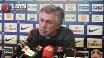 Conférence de Carlo Ancelotti avant PSG-Ajaccio