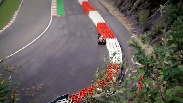 Timo Glock Crash 2010 Formula 1 Belgian GP Free Practice 2