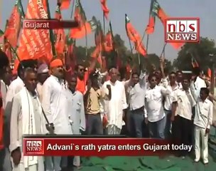 Advani's RathYatra enters Gujarat today-Malyalam.mp4