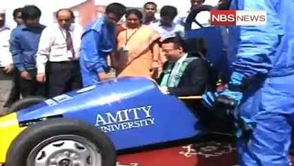 Amity University design their own Formula 1 racing car.mp4
