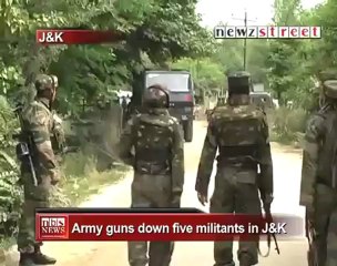 Army guns down five militants in J&K.mp4