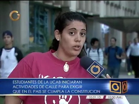 Estudiantes de la UCAB rechazan en asamblea decisión del TSJ