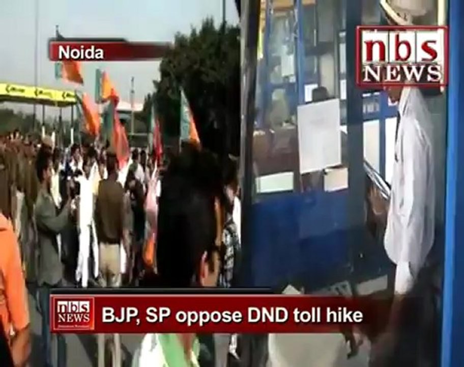 BJP, SP oppose DND toll hike.mp4