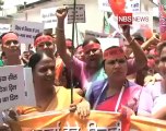 Bihar  BJP workers march in Modi's support.mp4