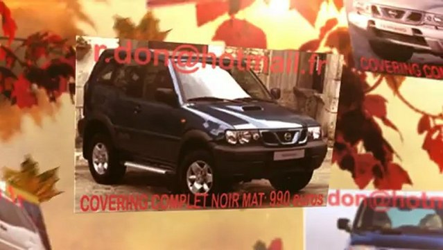 Nissan Terrano, Nissan Terrano, essai video Nissan Terrano, covering Nissan Terrano, Nissan Terrano noir mat