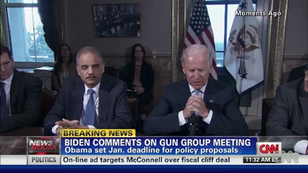 Joe Biden says :Obama exploring executive orders to combat gun violence