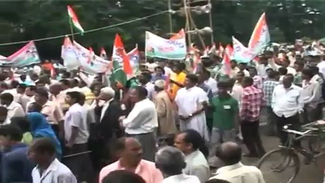 Congress Coalgate protest Scam or no scam-.mp4