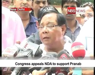 Congress appeals NDA to support Pranab.mp4