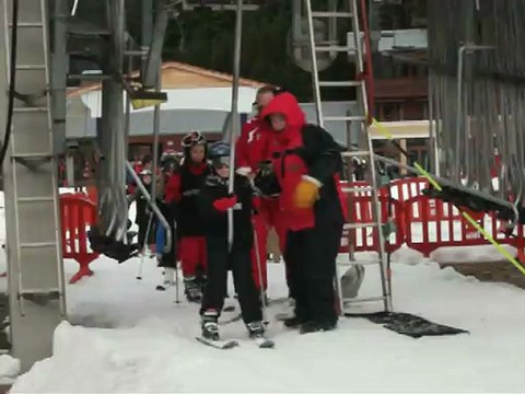 Mercredi neige ASPA Seichamps 9 janvier 2013 montée au téléski
