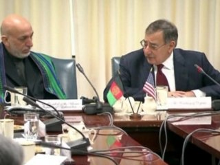 Karzai meets Panetta at the Pentagon