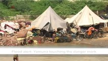 Flood alert  Yamuna touching the danger mark.mp4