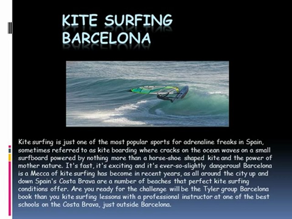 Kite surfing Barcelona