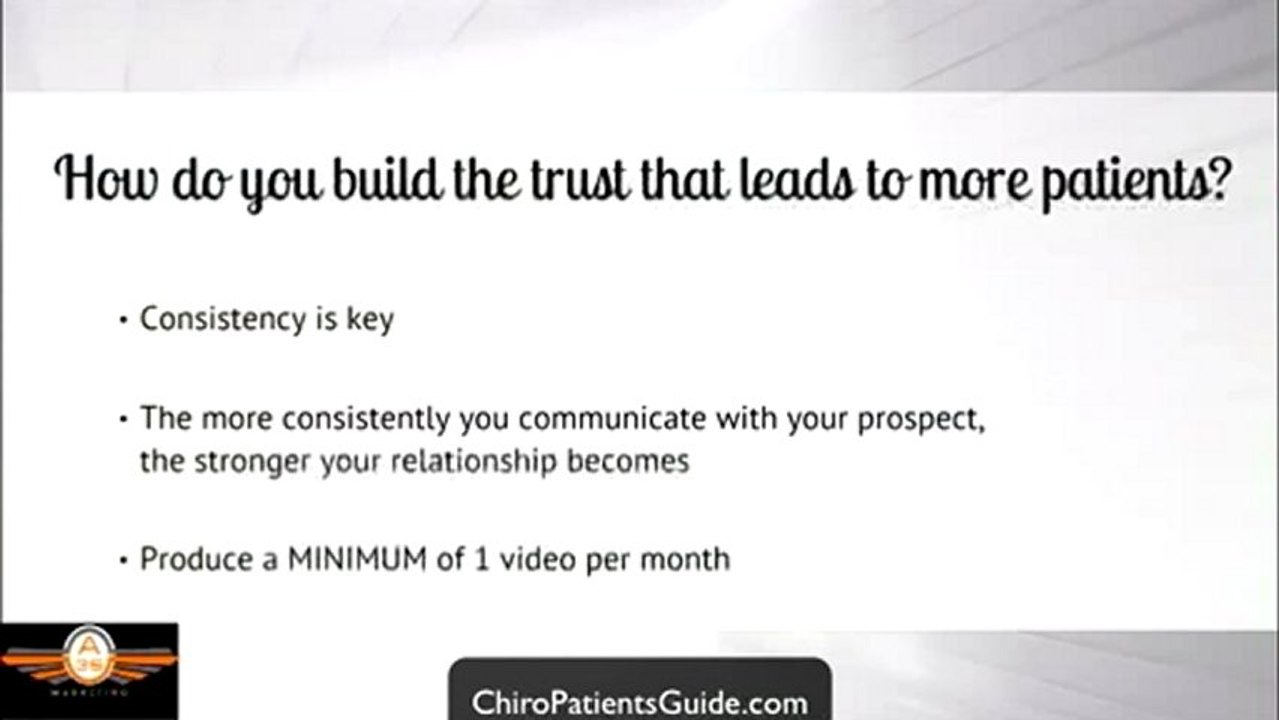 Chiropractic Marketing - Chiropractic Video Marketing Secret