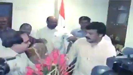 Megastar Chiranjeevi takes charge of tourism ministry.mp4