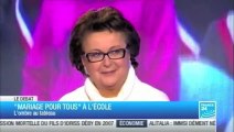 07/01/13 FRANCE 24, Débat (1) Bongibault Boutin Gougain Assouline sur le Mariage Pour Tous