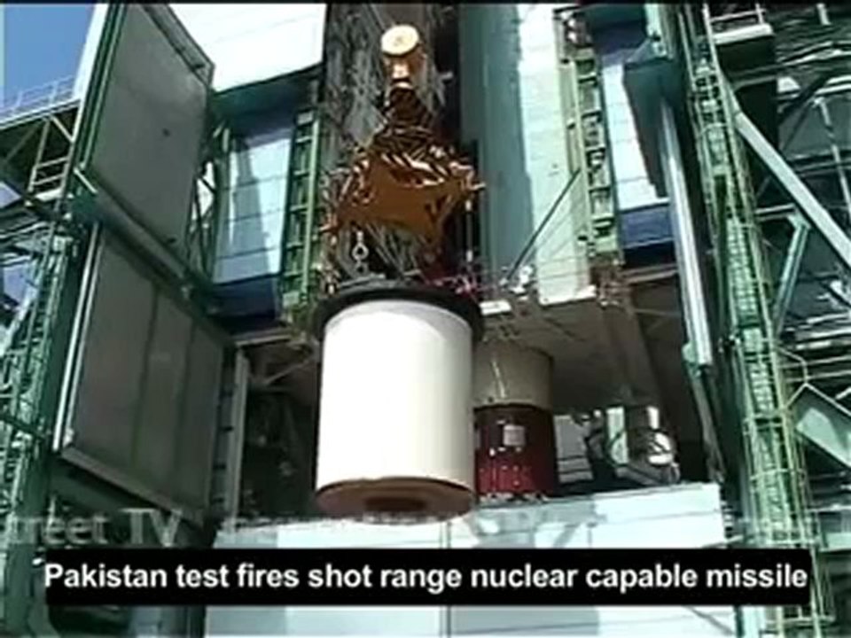 Pakistan test fires shot range nuclear capable missile.mp4