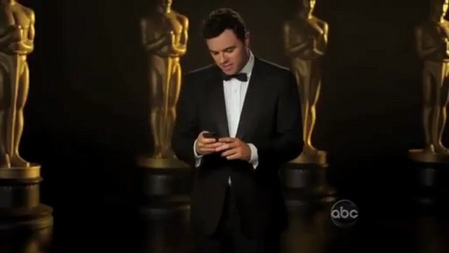 Oscars 2013 Promo - Seth MacFarlane Checks Twitter