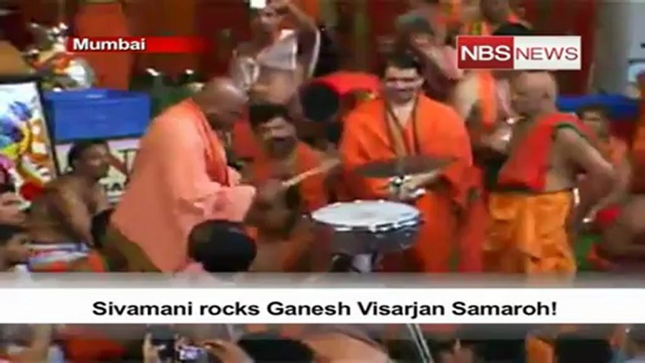 Sivamani rocks Ganesh Visarjan Samaroh!.mp4