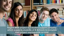 Regent MBA Projects Video - IGNOU MBA Project Help & MBA Dissertation Writing Services in India