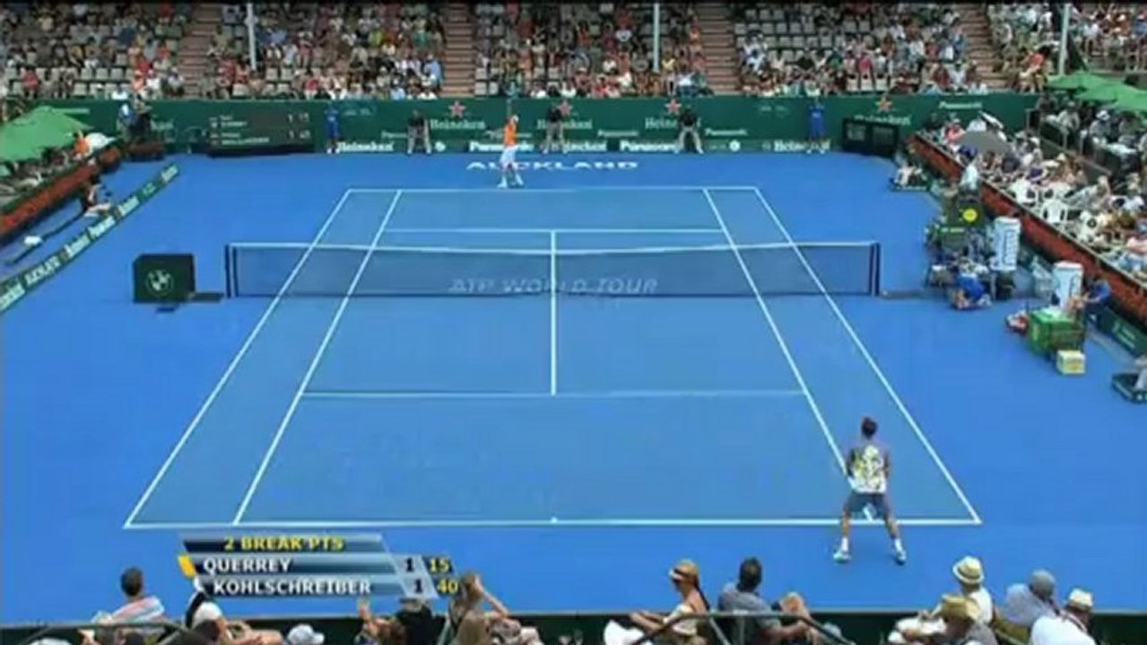 Auckland: finaleinzug! kohlschreiber putzt den aufschlag-riesen