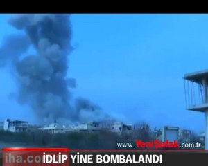 İdlib yine bombalandı