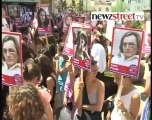 Turkish women protest state neglect of crimes against women.mp4