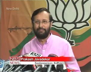 UPA 'blackmailing' government  BJP.mp4