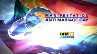 11/01/13 BFM TV, Belle bande annonce sur la manifestation de dimanche contre le Mariage Pour Tous