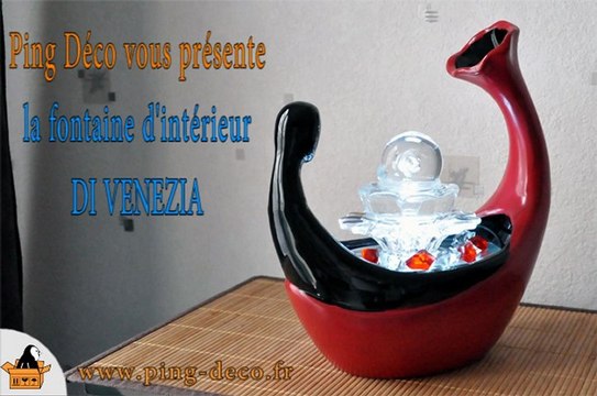 Fontaine d'intérieur gondole DI VENEZIA (disponible sur ping-deco.fr)