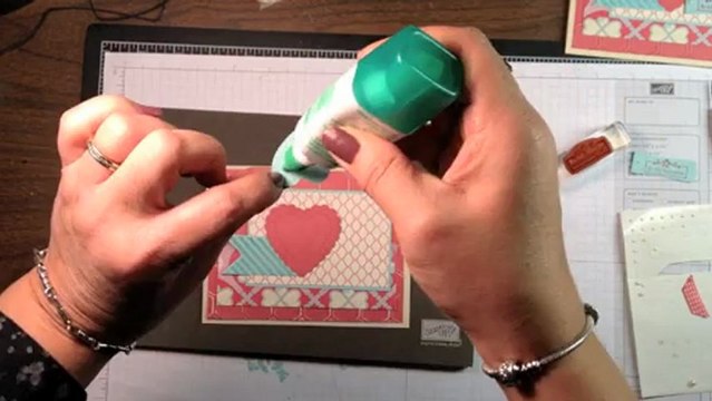 Stampin' Up! Video Tutorial Hearts A Flutter Card