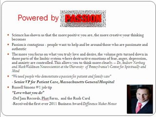Making a difference career tip: Powered by Passion