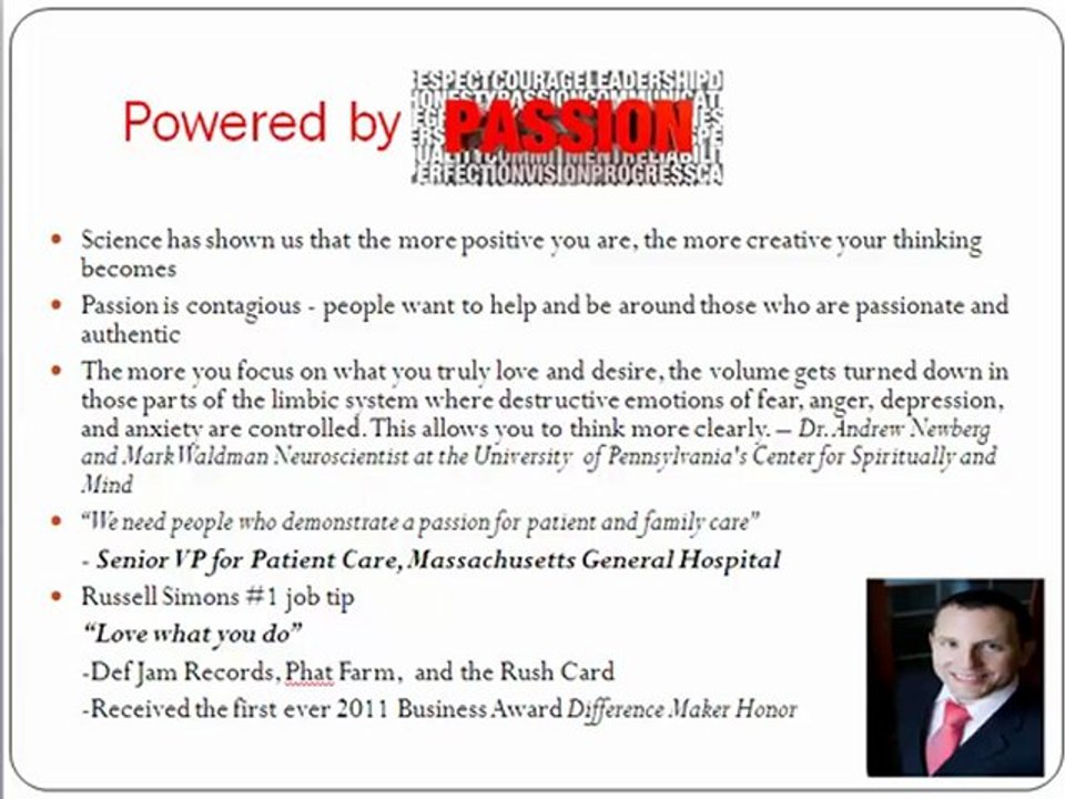 Making a difference career tip: Powered by Passion