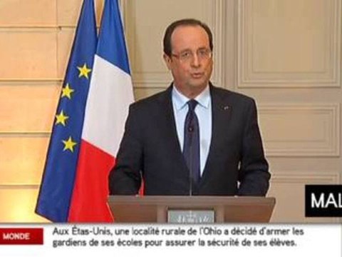 Hollande : J'ai répondu à la demande d'aide du président du Mali
