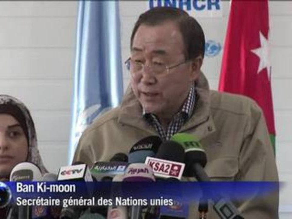 Pour Ban Ki-Moon, l'aide aux réfugiés syriens est insuffisante