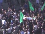 Les Palestiniens enterrent le chef militaire du Hamas