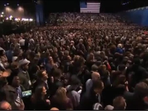 A Chicago, la foule attend dans la joie le discours d'Obama