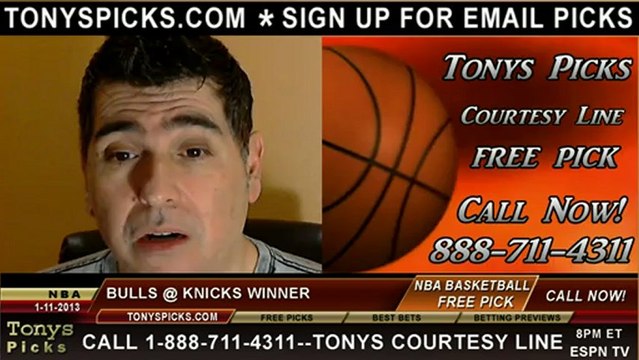 New York Knicks versus Chicago Bulls Pick Prediction NBA Pro Basketball Odds Preview 1-11-2013