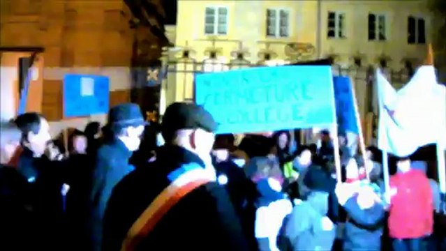 Manifestation du lycée de Bazeilles et du collège du Chesne - 11/01/2013