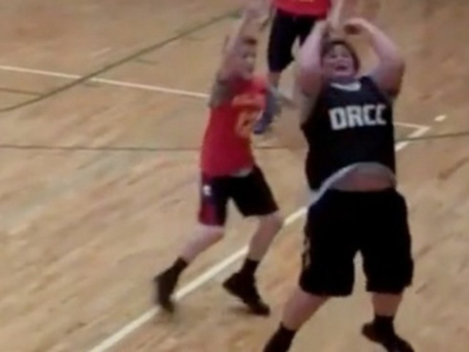 Amazing Last Second Shot from Young Church Basketball Player