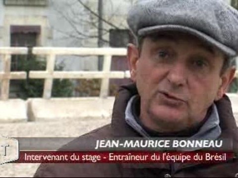 L’entraineur de l’équipe de CSO du Brésil au Haras (Vendée)