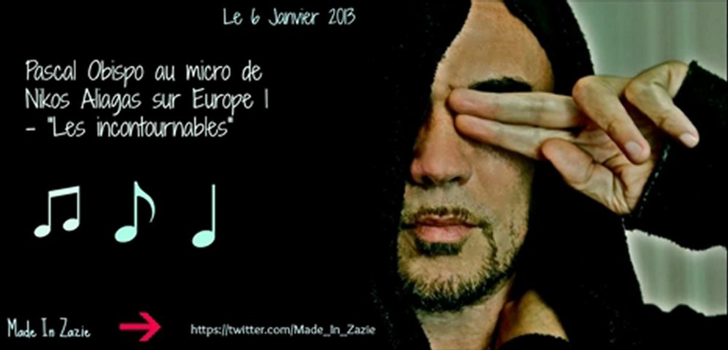 RADIO / Pascal Obispo dans les Incontournables sur Europe1