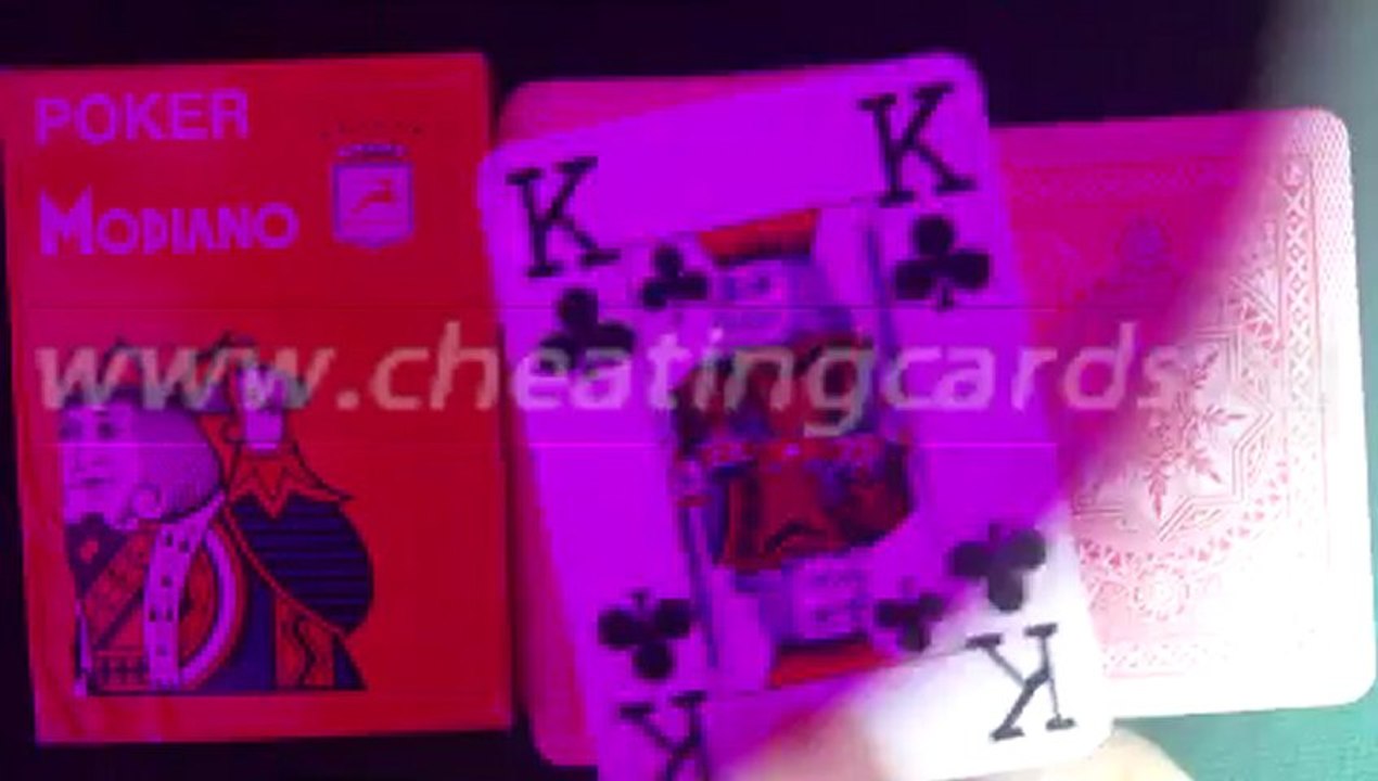 -СИЛА краплеными картами-Modiano-Cristal-red-заметное палуб