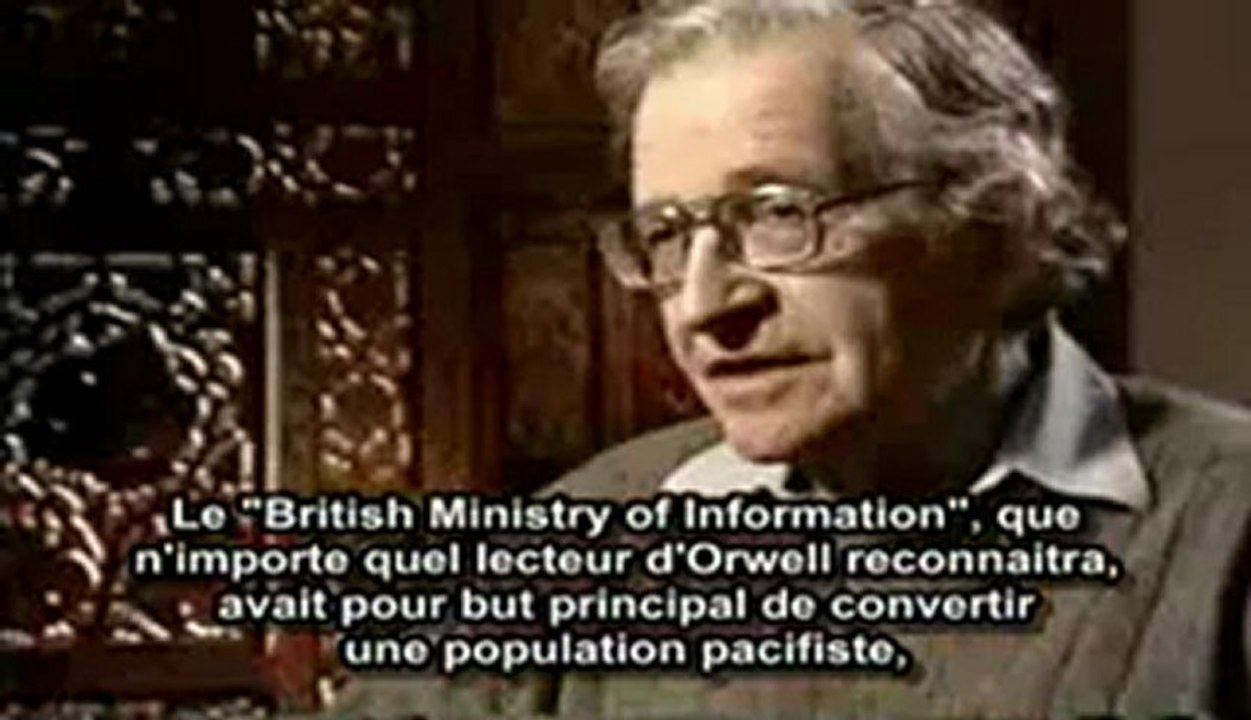 Révolutionnaire Américain Noam Chomsky Discute avec Francine Stock