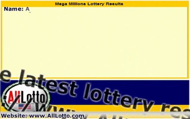 Mega Millions Lottery Drawing Results for January 11, 2013