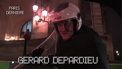 Quand Gérard Depardieu débarque à moto dans "Paris dernière" - Vidéo  Dailymotion