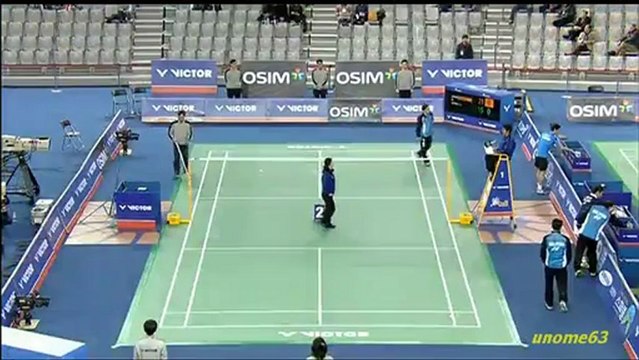 Victor Korea Open 2013 ~ MSQF ~ Chong Wei Lee[MAS] vs Yun Hu[HKG]