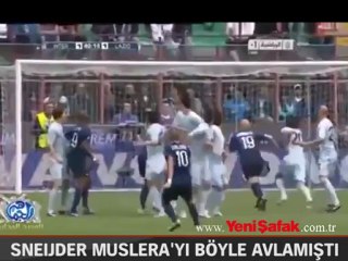 Sneijder Muslera'yı böyle avlamıştı