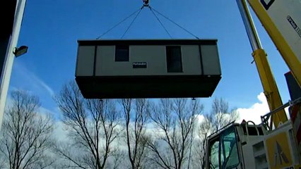 Vendredi 11 janvier 2013 mise en place "PORTAKABIN"