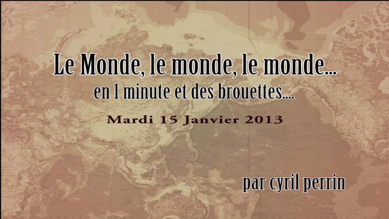 Le monde en 1 minute par Cyril Perrin