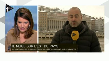 La neige rend la circulation difficile sur Lyon